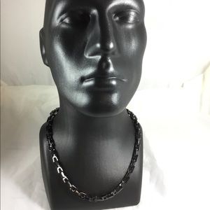 Men’s Stainless Steel Black PVD Biker Chain